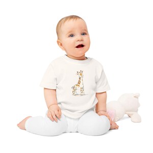 Little Giraffe Baby T-Shirt - Cute Animal Tee for Infants, Zoo Theme Toddler Shirt, Safari Nursery Outfit, Jungle Baby Clothes, Newborn