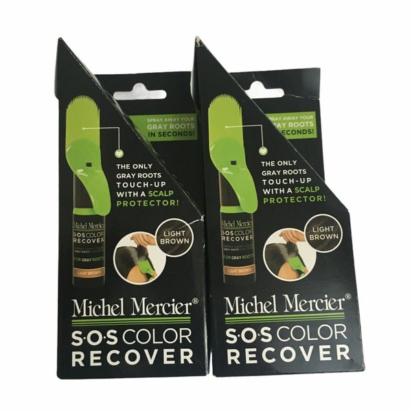 Lot Of 6 Michel Mercier SOS Color Recover Light Brown, Blonde, Black, Warm Brown, Dark Brown for Gray Roots Touch-ups FREE SHIPPING