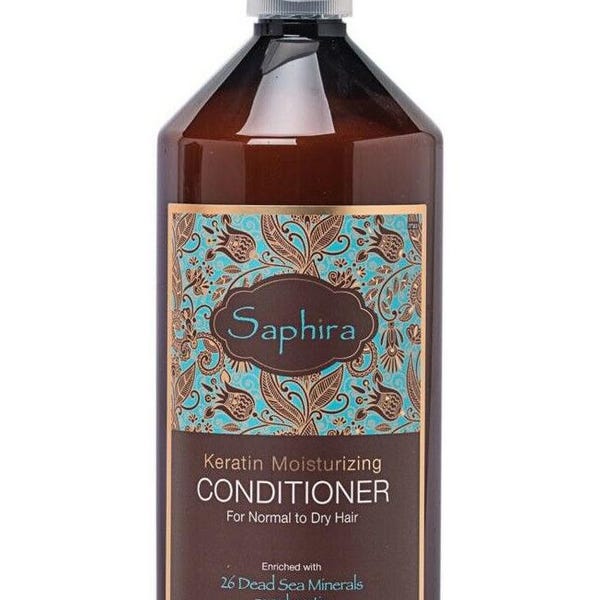 Saphira Keratin Moisturizing Conditioner 34oz Colored Chemically Treated Hair FREE SHIPPING