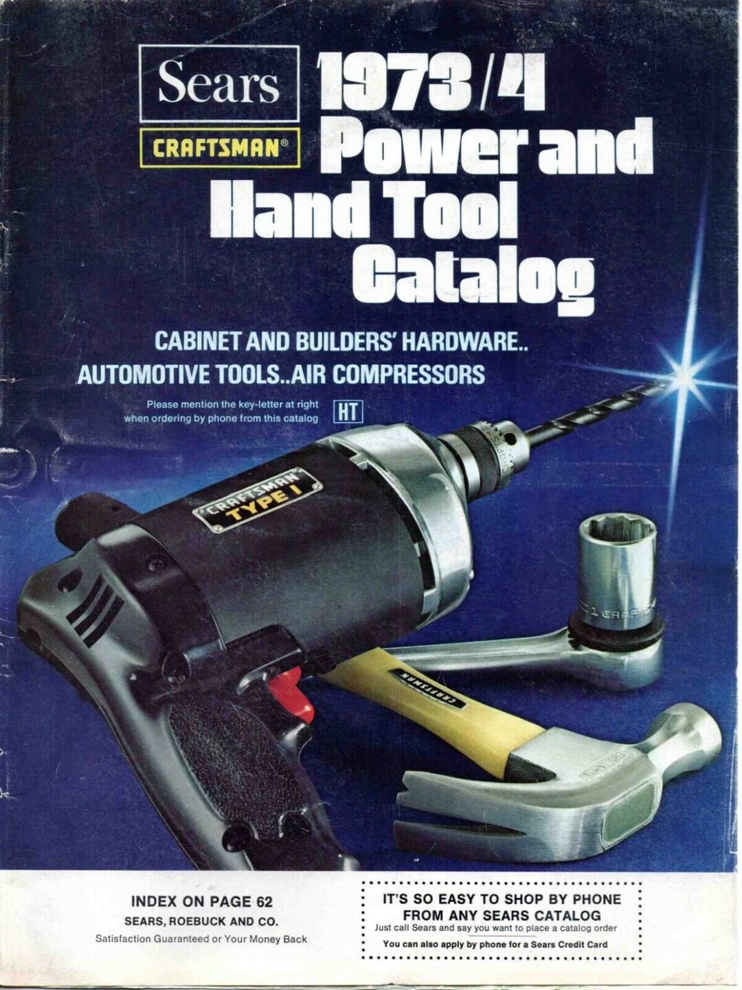 Download Vintage 1973/74 Sears Craftsman Power and Hand Tool Catalog Etsy