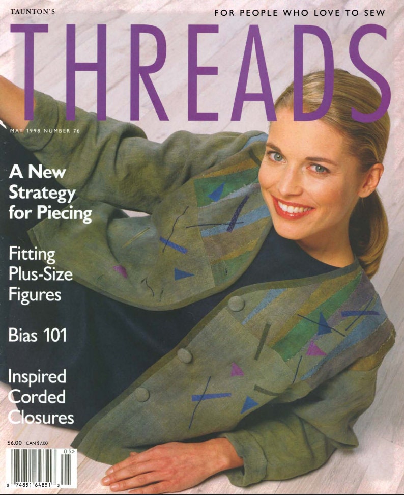 Threads Magazine May 1998 Number 76 Issue for People Who Love to Sew ...