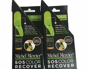 LOT OF 6 Michel Mercier SOS Color Recover Light Brown for Gray Roots Touch-ups