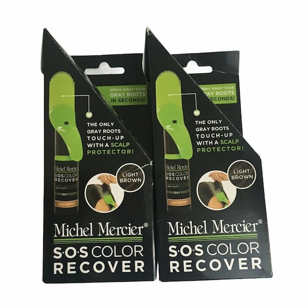 LOT OF 6 Michel Mercier SOS Color Recover Light Brown for Gray Roots Touch-ups