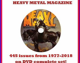 Revista Heavy Metal, cómics y libros, 445 números (1977-2018) en DVD. Envío gratis.