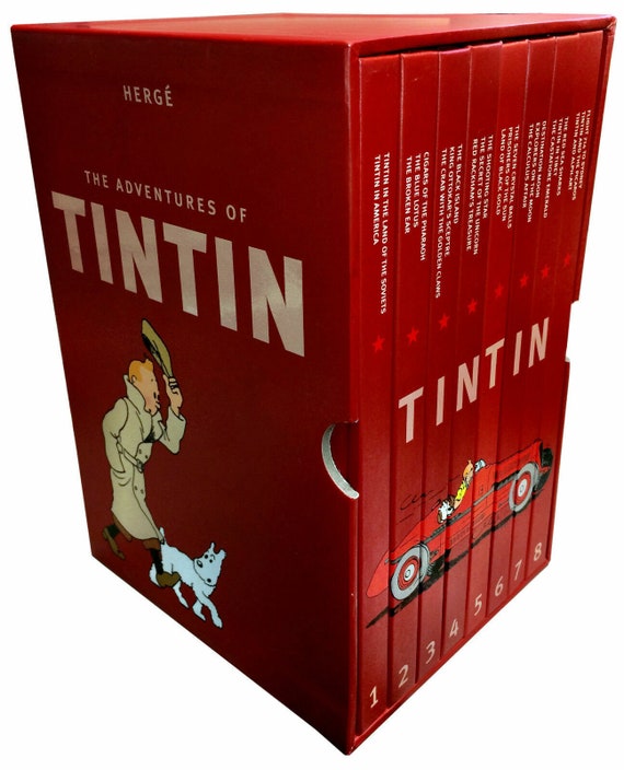 Tintin Comic Book Collection 8冊セット　英語　新品 The Complete Adventures of Tintin Collection 8 Books Box Gift Set