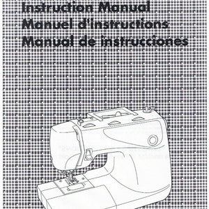 Brother BC-2500 Sewing Machine Owners Instruction Manual 