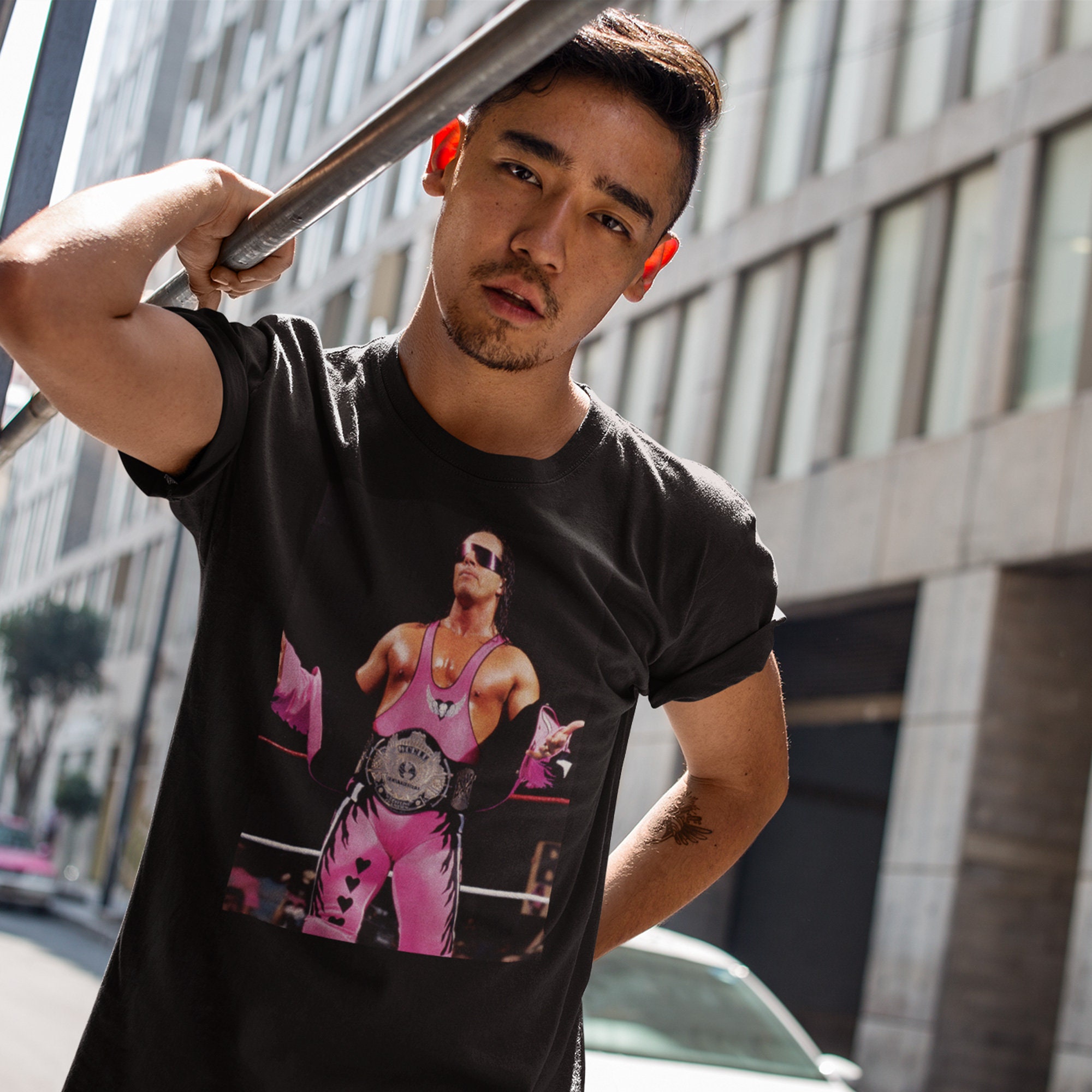 Bret Hart Shirt WWF Vintage Shirt Retro 