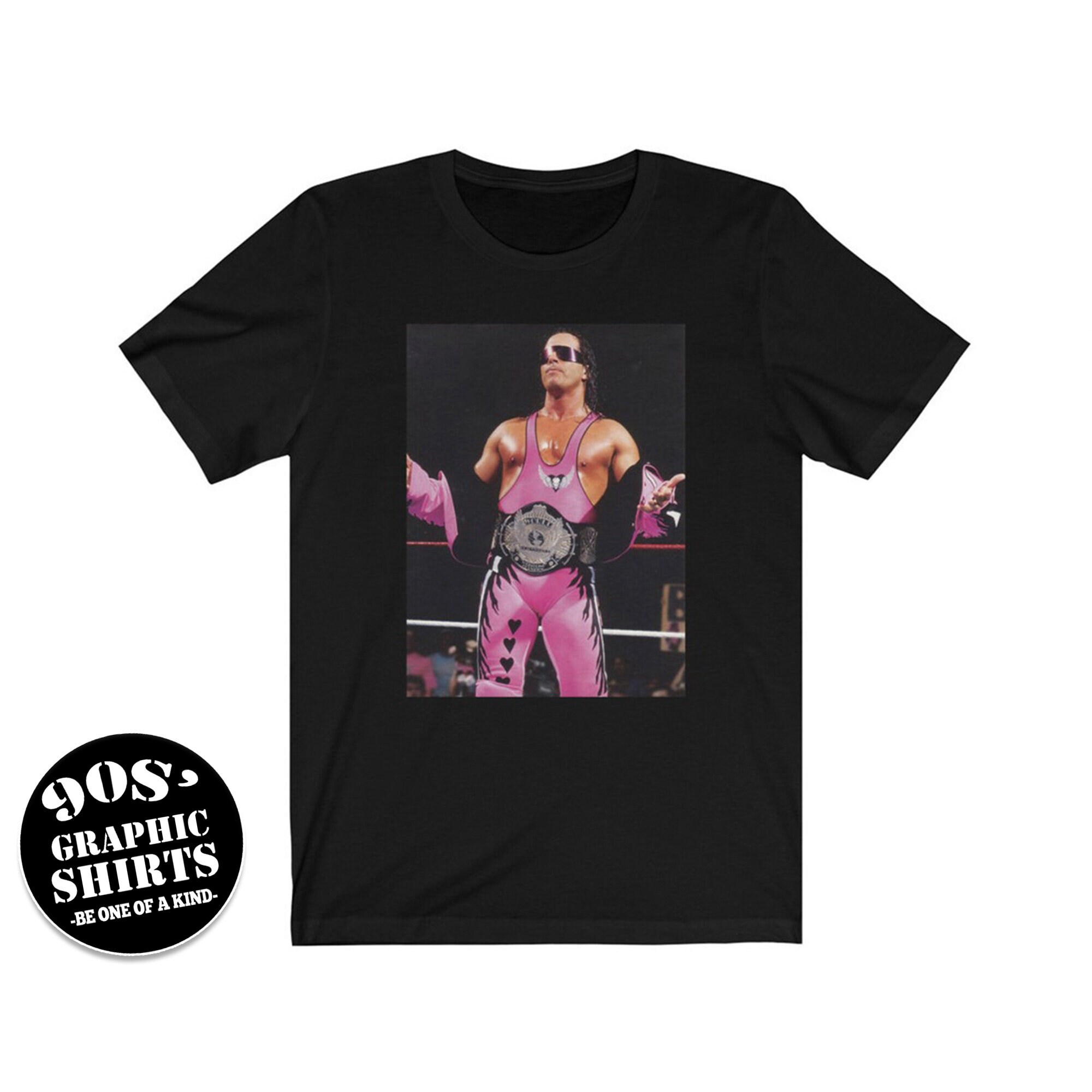 Bret Hart Shirt WWF Vintage Shirt Retro 