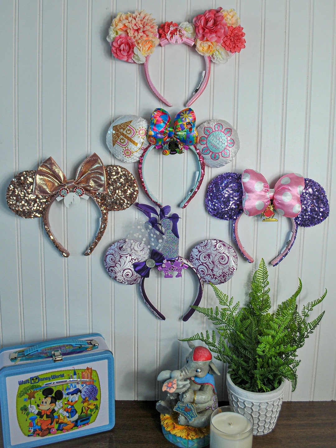 Disney Ear Wall Displays With Special Charms Etsy