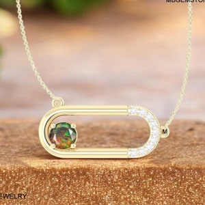 AAA Natural Ethiopian Black Opal Necklace, Opal Wedding Pendant, Fire Opal Jewelry, Opal Bridal Gift, Opal Gemstone Jewelry, Multi Fire Opal