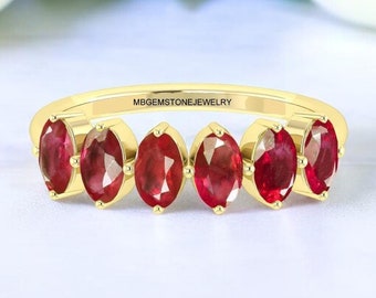 AAA Vintage Ruby Engagement Ring, Antique Ruby Gold Wedding Ring, Anniversary Gift For Women, Art deco Wedding Ring, Ruby Gemstone Jewelry,