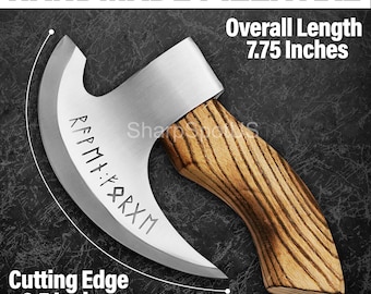 Cortador de pizza artesanal estilo vikingo / Herramienta de cocina rústica / Regalo para el marido