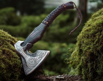 custom viking axe anniversary gift for husband