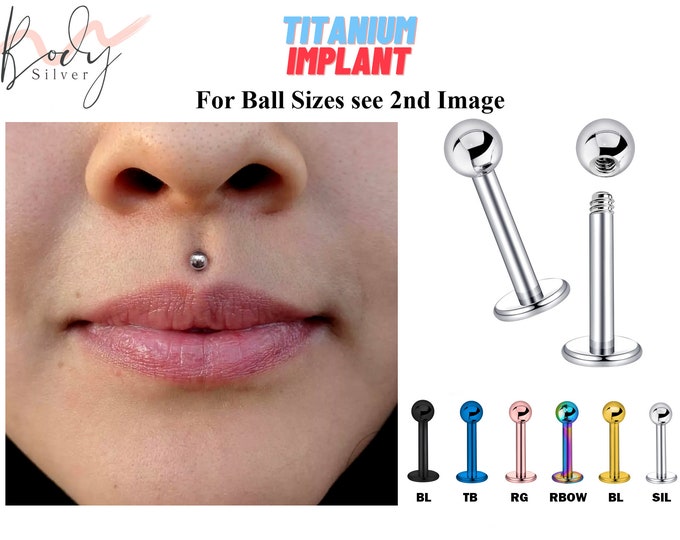 Titanium Medusa Piercing Jewelry - Medusa Jewelry comes in many Colours - Body Piercing for Tragus, Cartilage, Helix, Madonna, Ashley Stud
