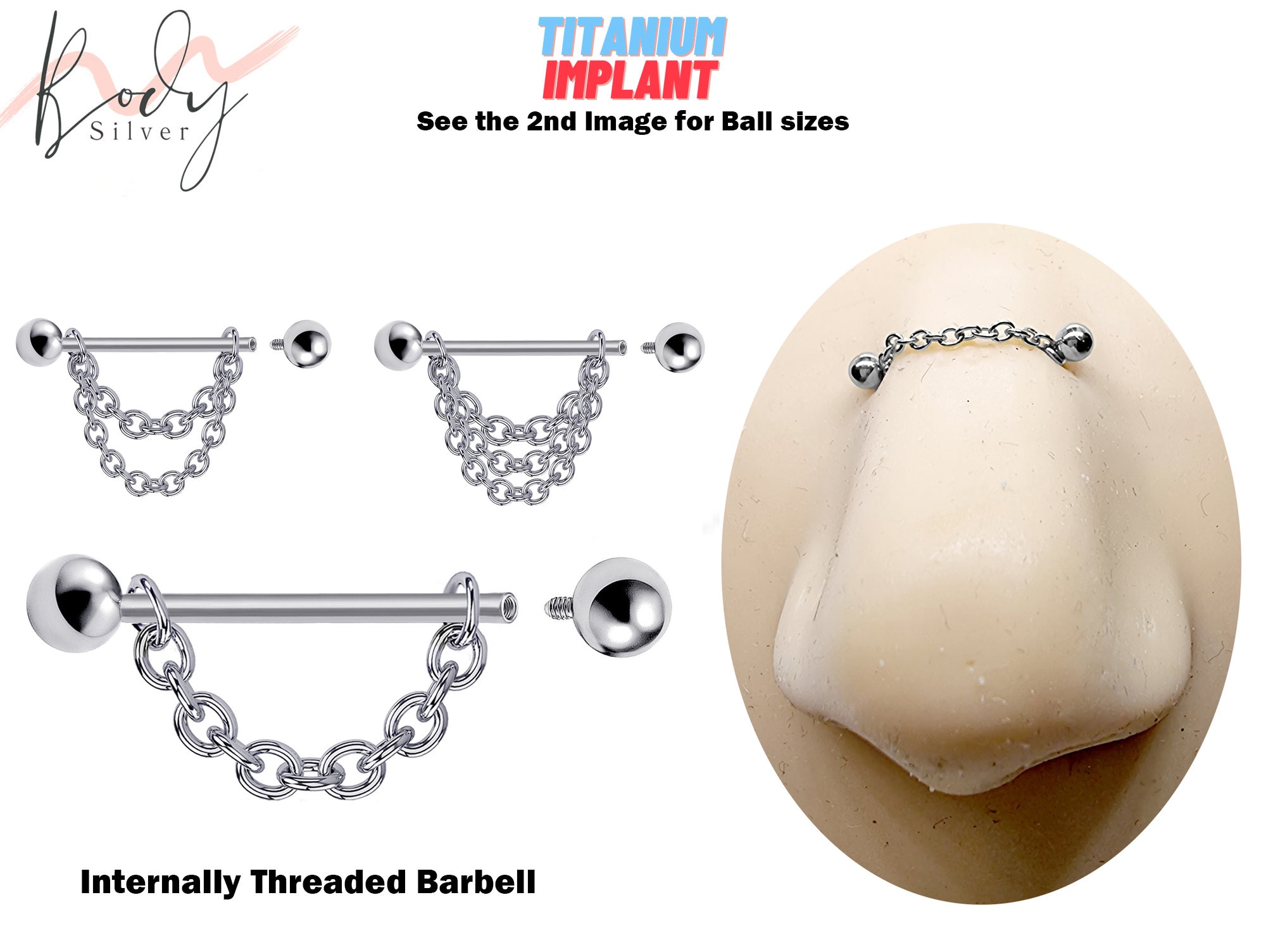 Internally 2024 threaded barbell