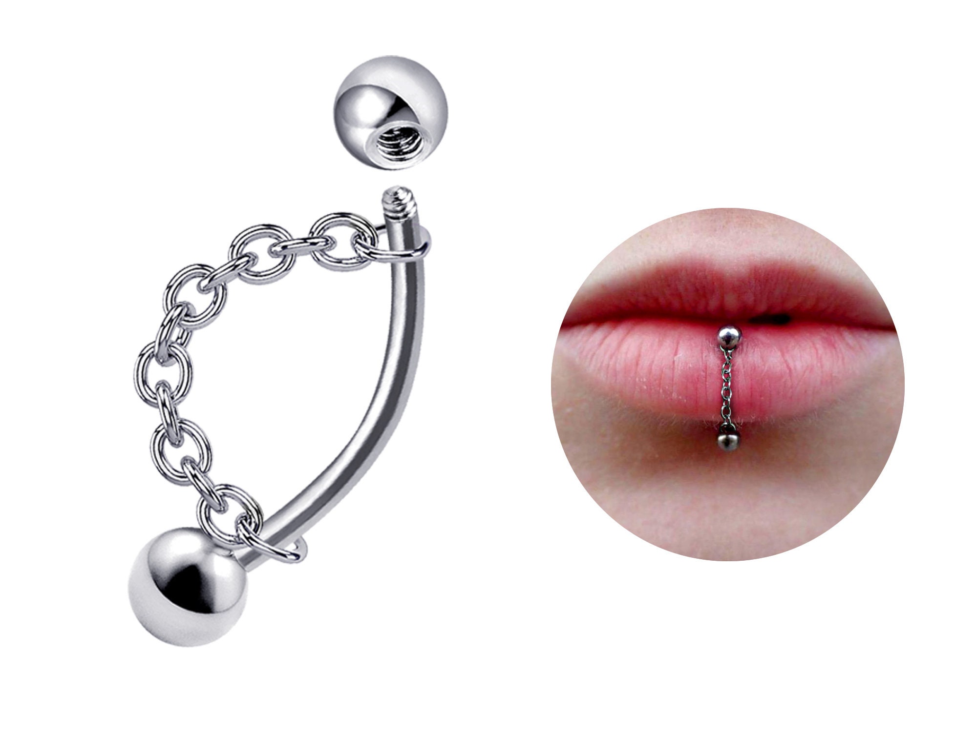 1-6Pcs Titanium Steel Piercing Lip Ring Lip Studs Fashion Gothic Nose Piercing  Ring Belly Button Ring Lip Piercing Body Jewelry - AliExpress