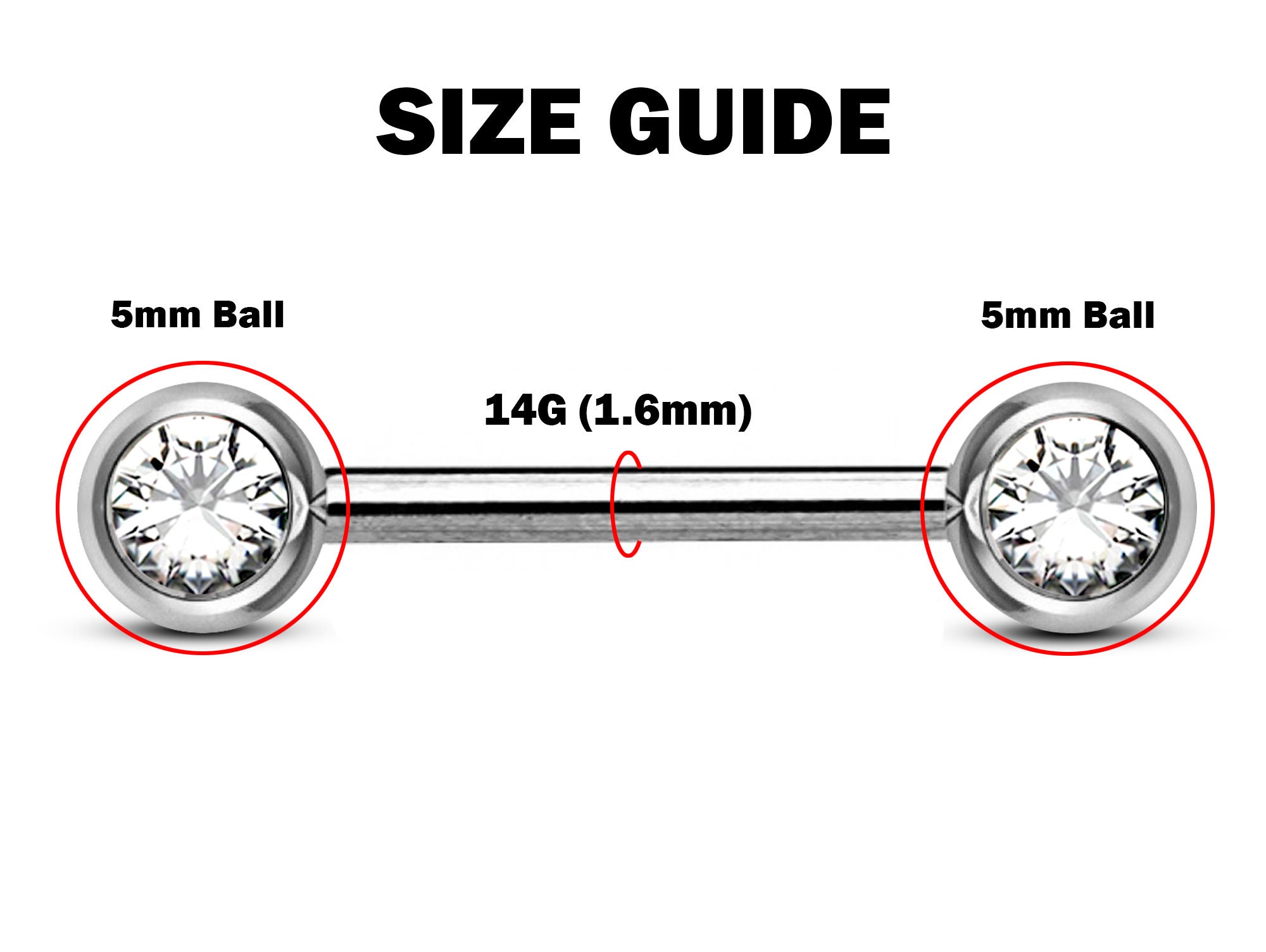 Titanium Nipple Front Face Barbell Nipple Piercing 2pcs 14g Etsy