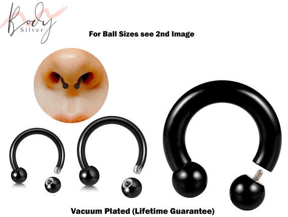 Black horseshoe deals earrings