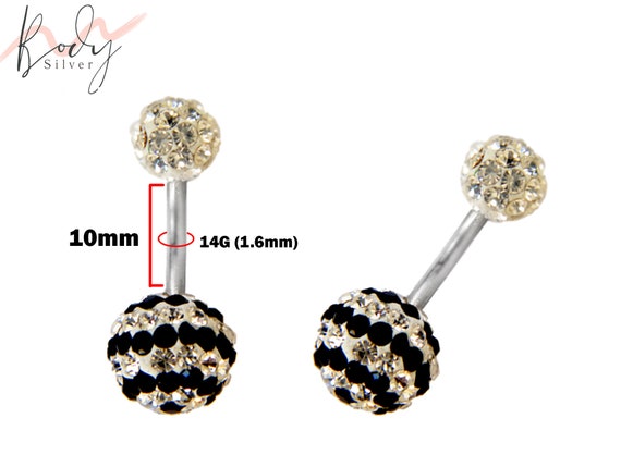 Disco ball shop belly ring