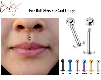 Goujons à lèvres, bijoux de piercing Medusa - Les bijoux Medusa sont disponibles en plusieurs couleurs - Piercing corporel pour tragus, cartilage, hélice, madone, goujon d'Ashley