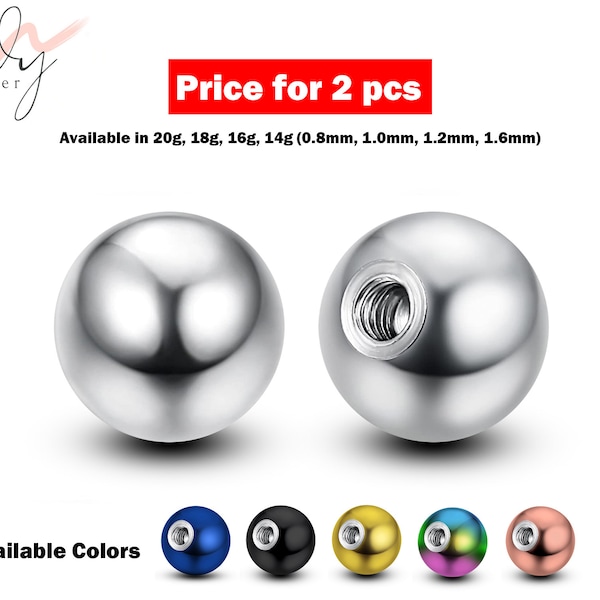 Piercing Replacement Balls for Belly Ring Etsy