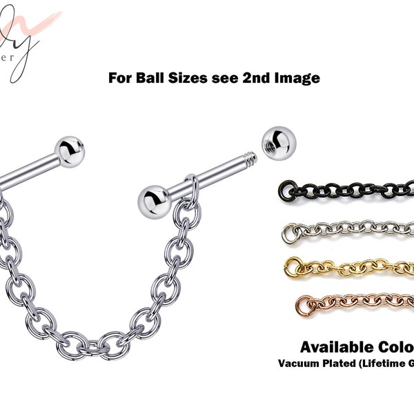 Lobe Barbell Piercing Etsy