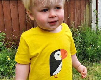 Puffin baby t-shirt - Organic, sustainable cotton - Vegan-friendly