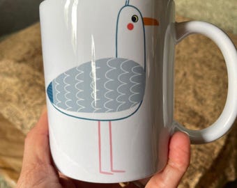 Seagull Mug - Chips - Vegan inks & plastic-free packaging