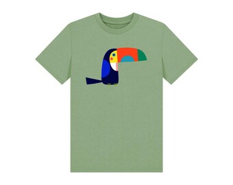 Toucan T-Shirt - 'Roy' - Kids - Organic, Sustainable Cotton - Plastic-Free Materials & Packaging