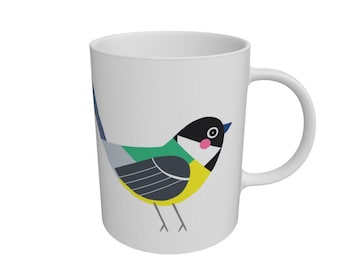 Great Tit Mug - Gus - Vegan inks & plastic-free packaging