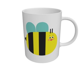 Bee Mug - Basil - Vegan inks & plastic-free packaging