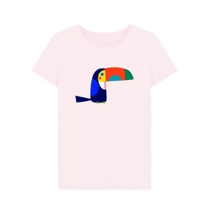 Toucan T-Shirt - Women's -  Roy - Organic, Sustainable Cotton - Plastic-Free Materials & Packaging