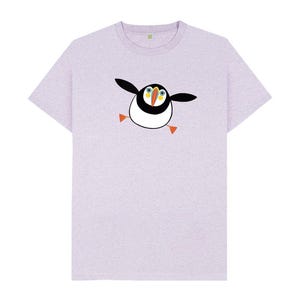 Puffin t-shirt with 50% recycled fabric - &#39;Chaos&#39; - Men&#39;s - Organic, sustainable cotton - PLASTIC-FREE PACKAGING