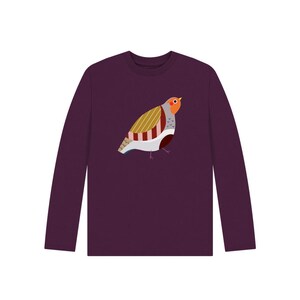 Sustainable Christmas Long-Sleeve T-Shirt - Partridge - Kids -  Pearl