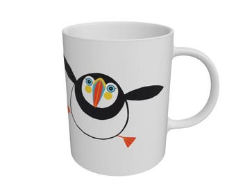 Puffin Mug - Chaos - Vegan inks & plastic-free packaging