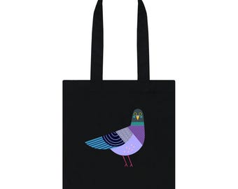 Pigeon Tote Bag - 'Woody' - Organic, Sustainable Cotton Twill - Plastic-Free Materials & Packaging