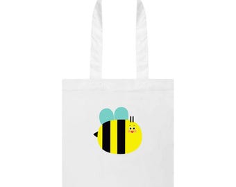 Bee Tote Bag - 'Basil' - Organic, Sustainable Cotton Twill - Plastic-Free Materials & Packaging