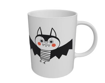 Bat Mug - Keith The Teeth - Vegan inks & plastic-free packaging
