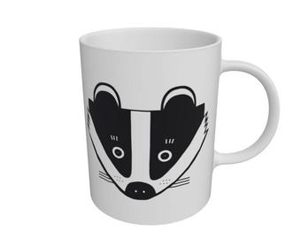 Badger Mug - Bruce - Vegan inks & plastic-free packaging