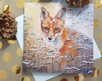 Fox in the Snow | Greeting card