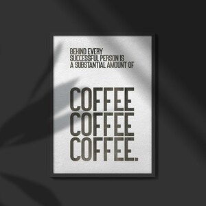 Funny Office Decor | Cafe Wall Art | Office Wall Art | Funny Work From Home Art | Printable Wall Art | Funny Home Decor | Coffee Humor