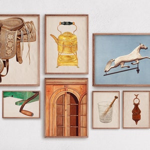 Eclectic Gallery Wall Set | Museum Painting Gallery Wall Art | Printable Gallery Wall Art | Multiple Size Posters | Set of 7 Prints