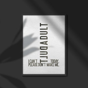 Funny Home Office Wall Art | Adult Humor | Funny Work From Home Art | Printable Wall Art | Funny Home Decor | Funny Office Gift