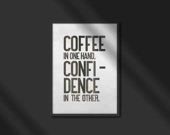 Funny Office Decor | Cafe Wall Art | Office Wall Art | Funny Work From Home Art | Printable Wall Art | Funny Home Decor | Coffee Humor