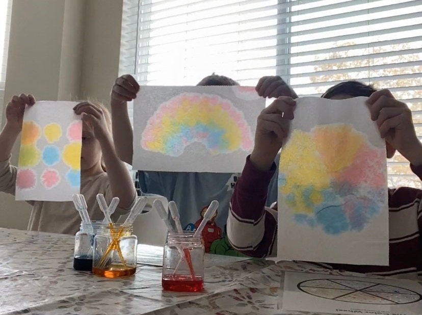 Mixing Primary Colors - A Water Craft. Hands-on Education. Color Mixing ...