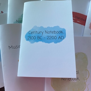 CENTURY TRAVELER&#39;S NOTEBOOK (A5): Timeline, Century Book, Book of Centuries, Charlotte Mason