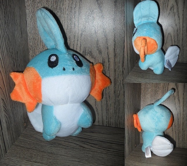 Pokemon Stuffed Animal Mudkip Hydropi Gobou Etsy