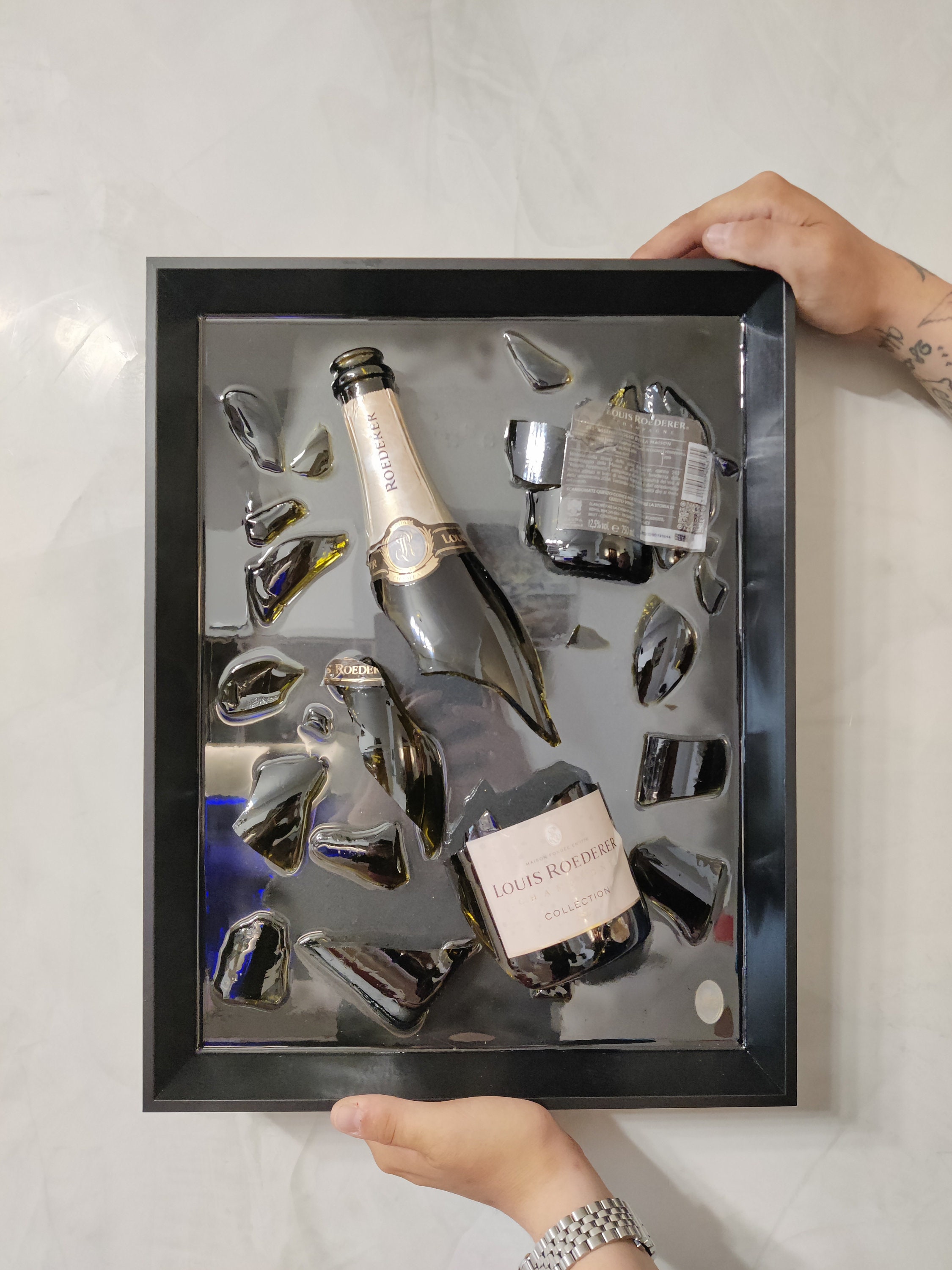 Classic Label -Disco Ball Veuve Clicquot Champagne Bottle – La Gartier  Wedding Garters