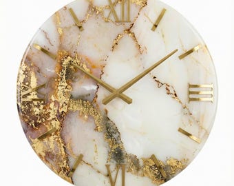Einzigartiges Housewarming Geschenk - Luxuriöse handgefertigte Resin Uhr für neues Zuhause