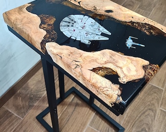 スター・ウォーズ ライブエッジエポキシコーヒーテーブル、ラ